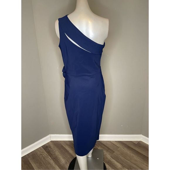 NWT Chiara Boni La Petite Robe Alteriah One-Shoulder Cocktail Dress Size 6 $795 - Picture 9 of 10